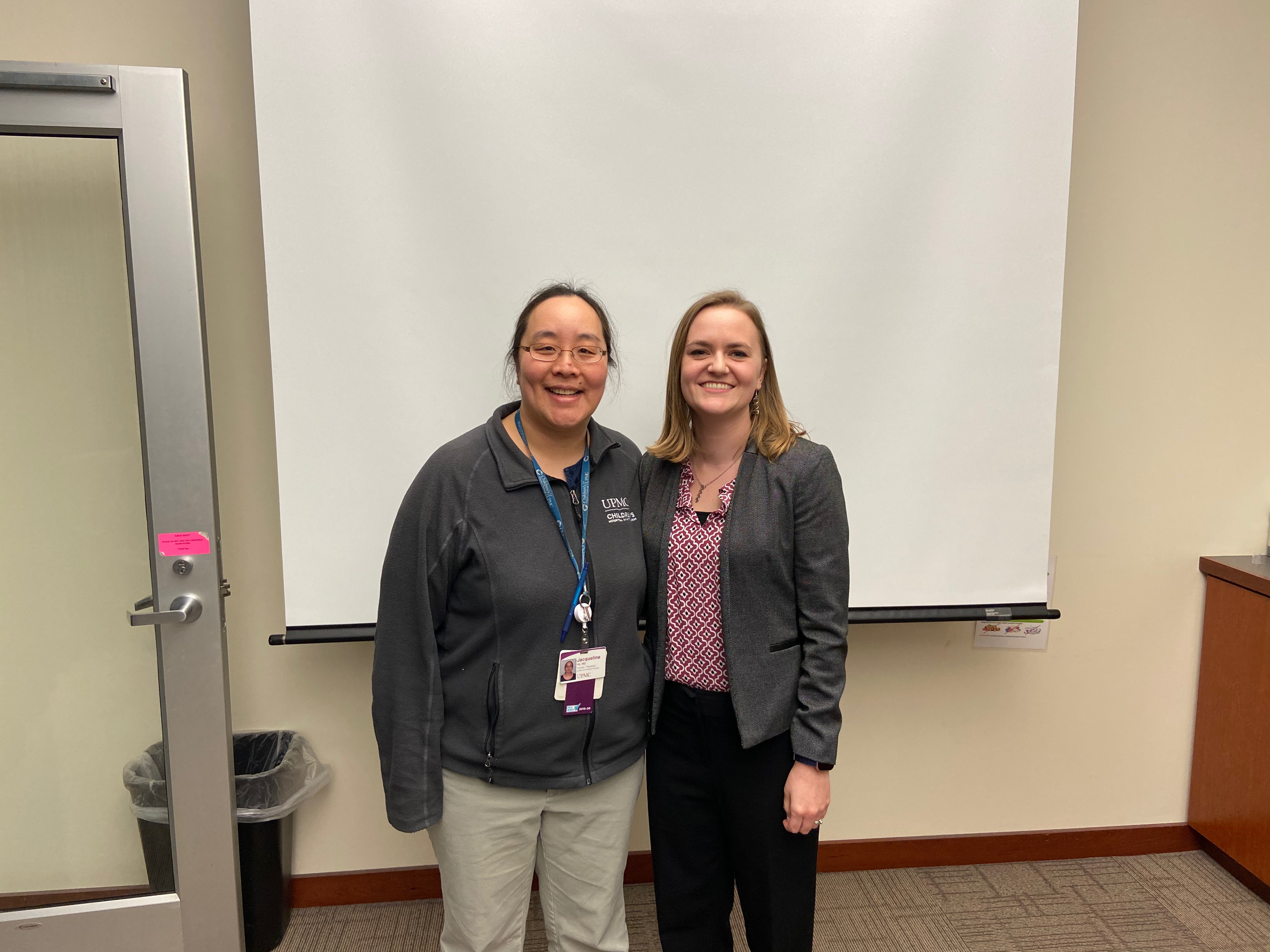 Dr. Jacqueline Ho and Dr. Shelby Hemker's thesis defense