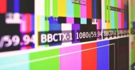 Color television test bars